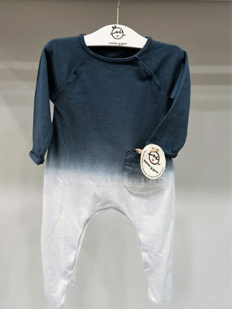 pijama algodon bebe niño azul