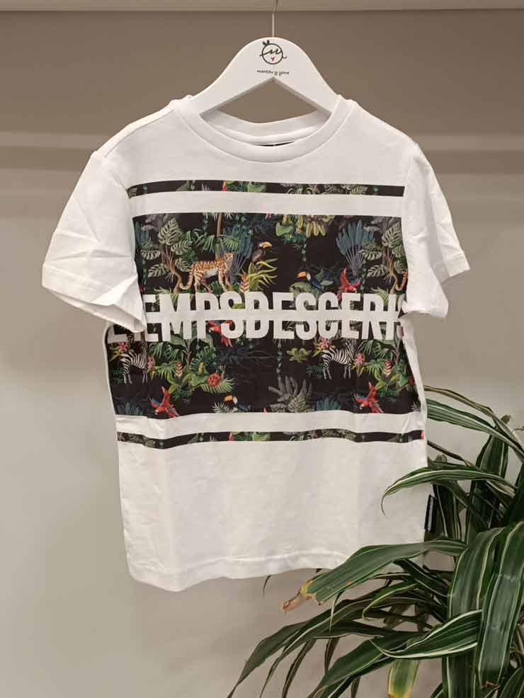 camiseta infantil niño selva