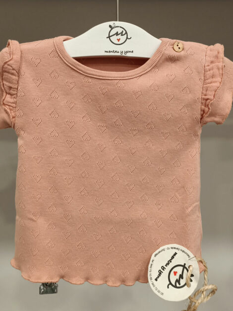 camiseta bebé rosa